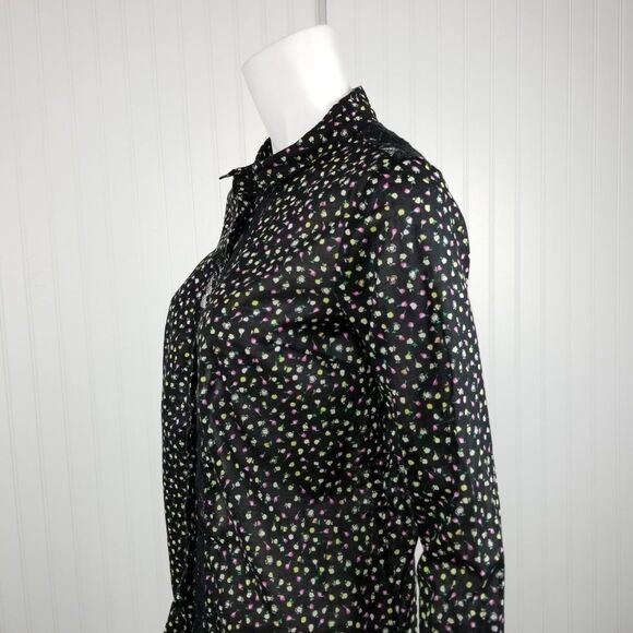 Lauren Conrad Floral Button Down Blouse Medium - Picture 4 of 7